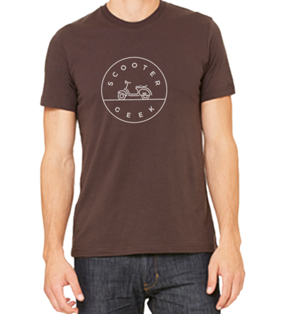 Scooter Geek T-shirt - Brown