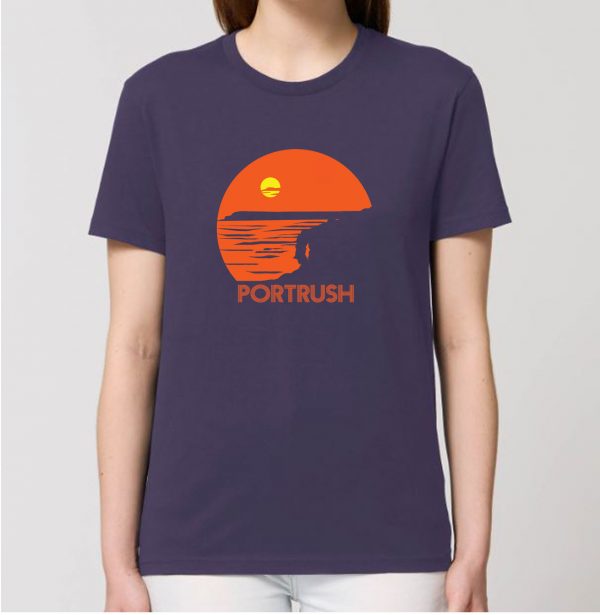 Portrush t-shirt in plum
