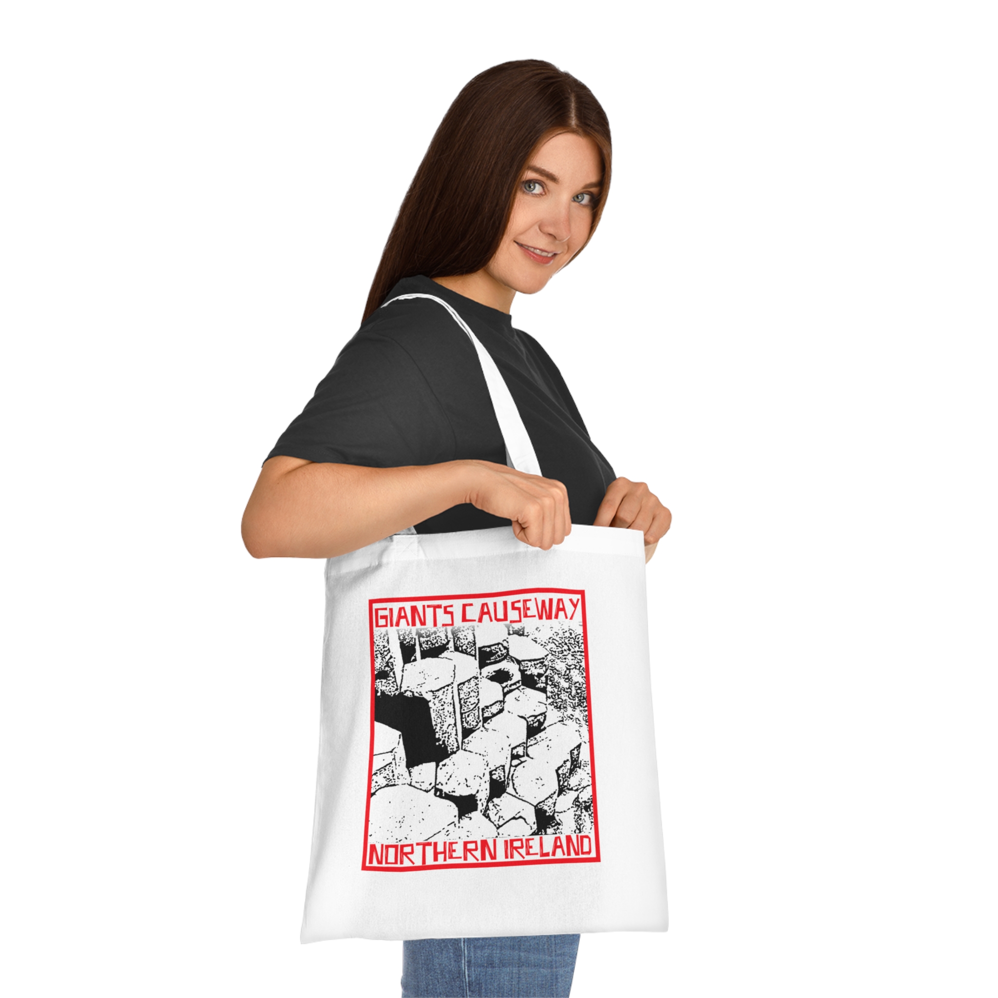 Giants Causeway Northern Ireland Tote Bag - Cotton Tote - Image 3