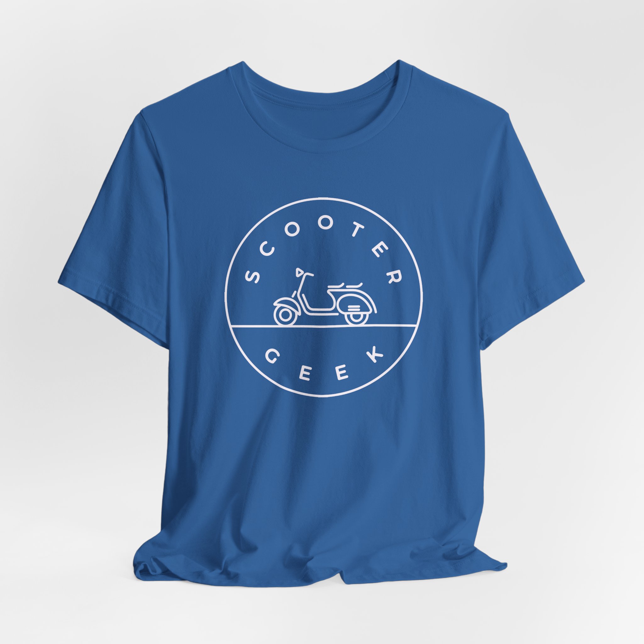 Vespa - Scooter Geek Unisex Jersey Short Sleeve T-Shirt - Image 52