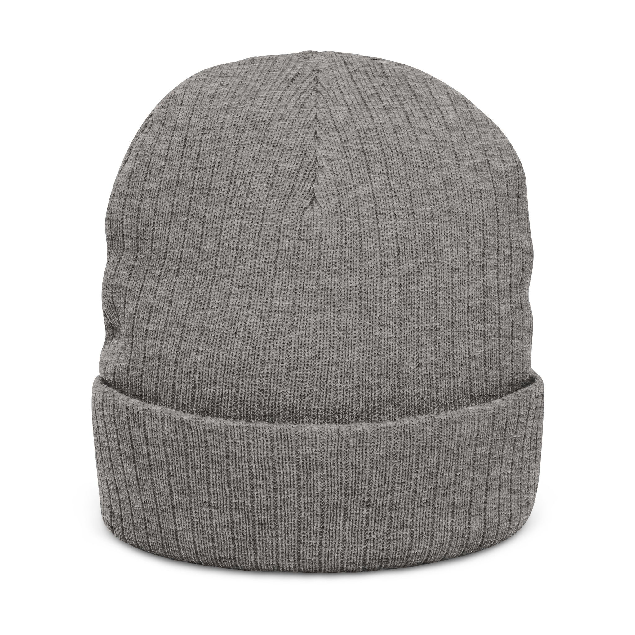 Embroidered 'Coastal Vibes' Ribbed Knit Beanie — Cozy Black Winter Hat - Image 4