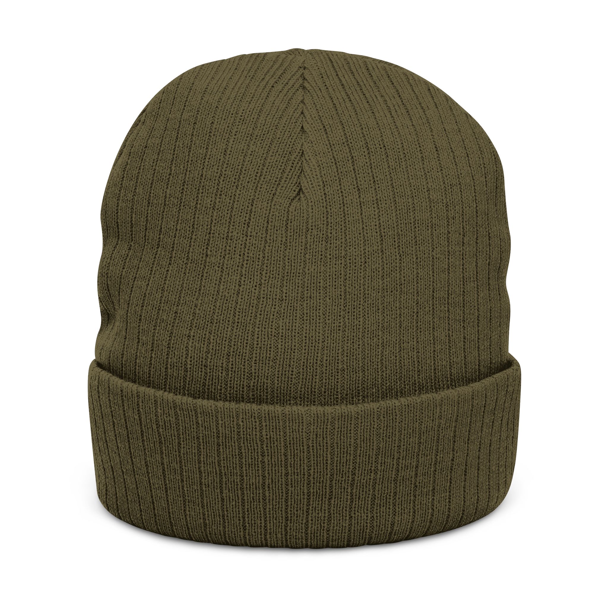Embroidered 'Coastal Vibes' Ribbed Knit Beanie — Cozy Black Winter Hat - Image 8