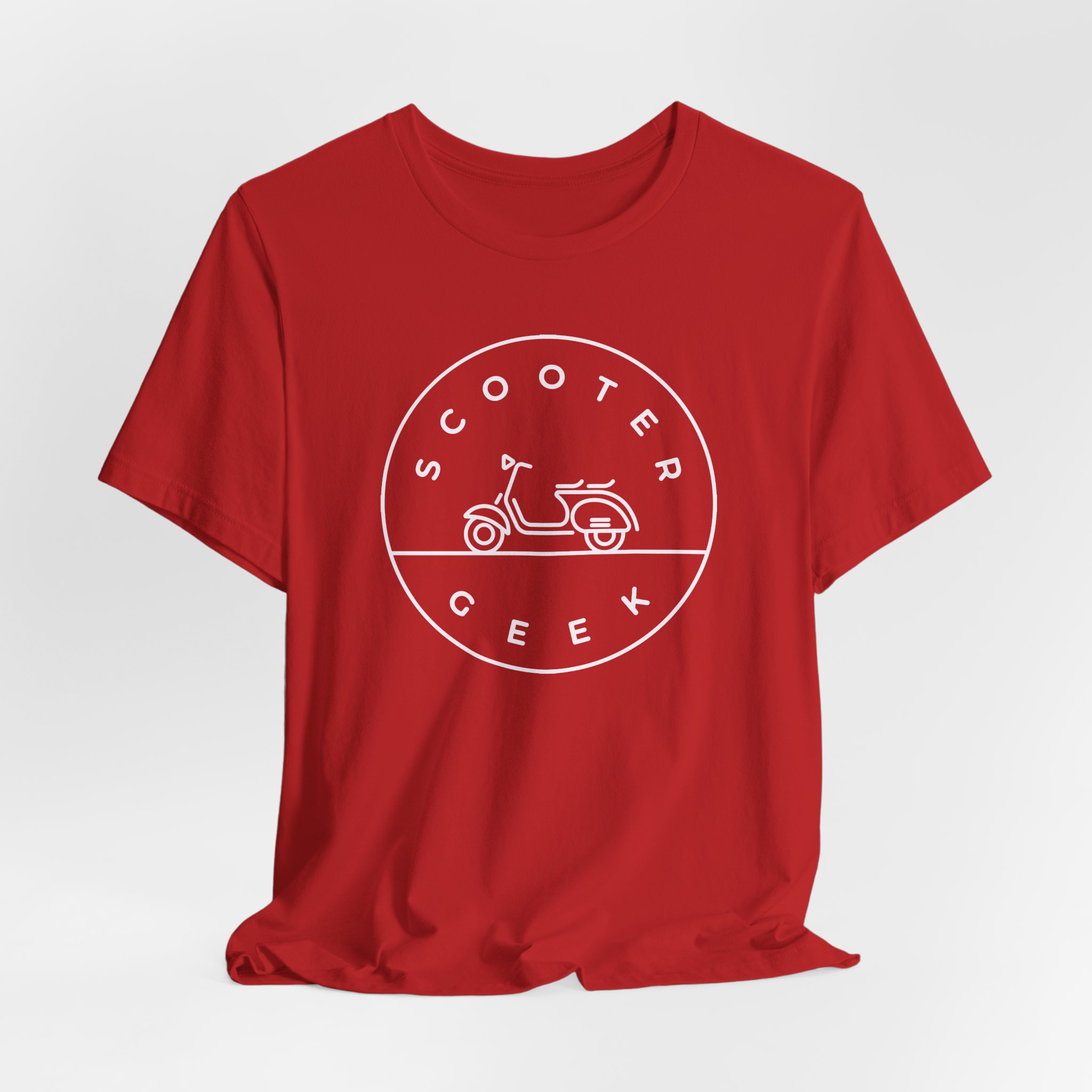 Vespa - Scooter Geek Unisex Jersey Short Sleeve T-Shirt - Image 36