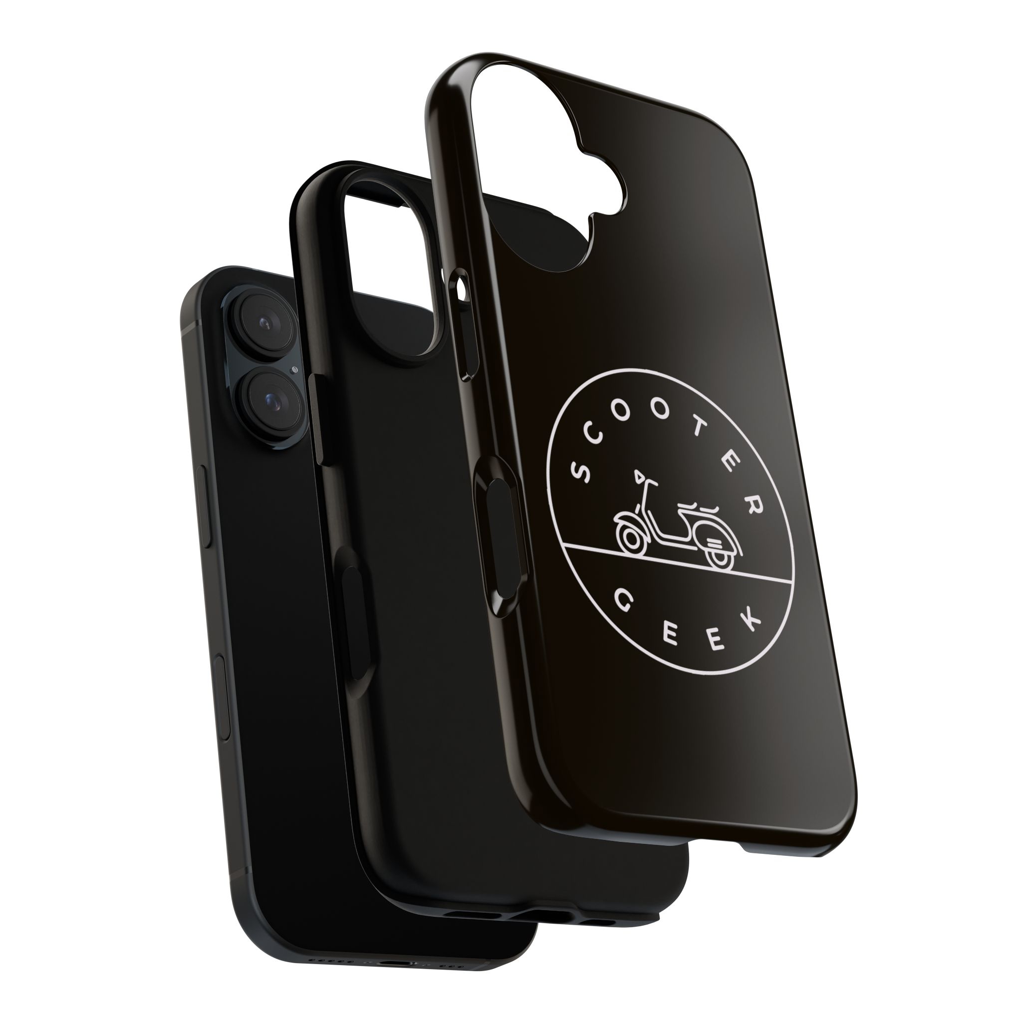 Phone Case — Scooter Geek Retro Scooter Logo Tough Case - Image 3