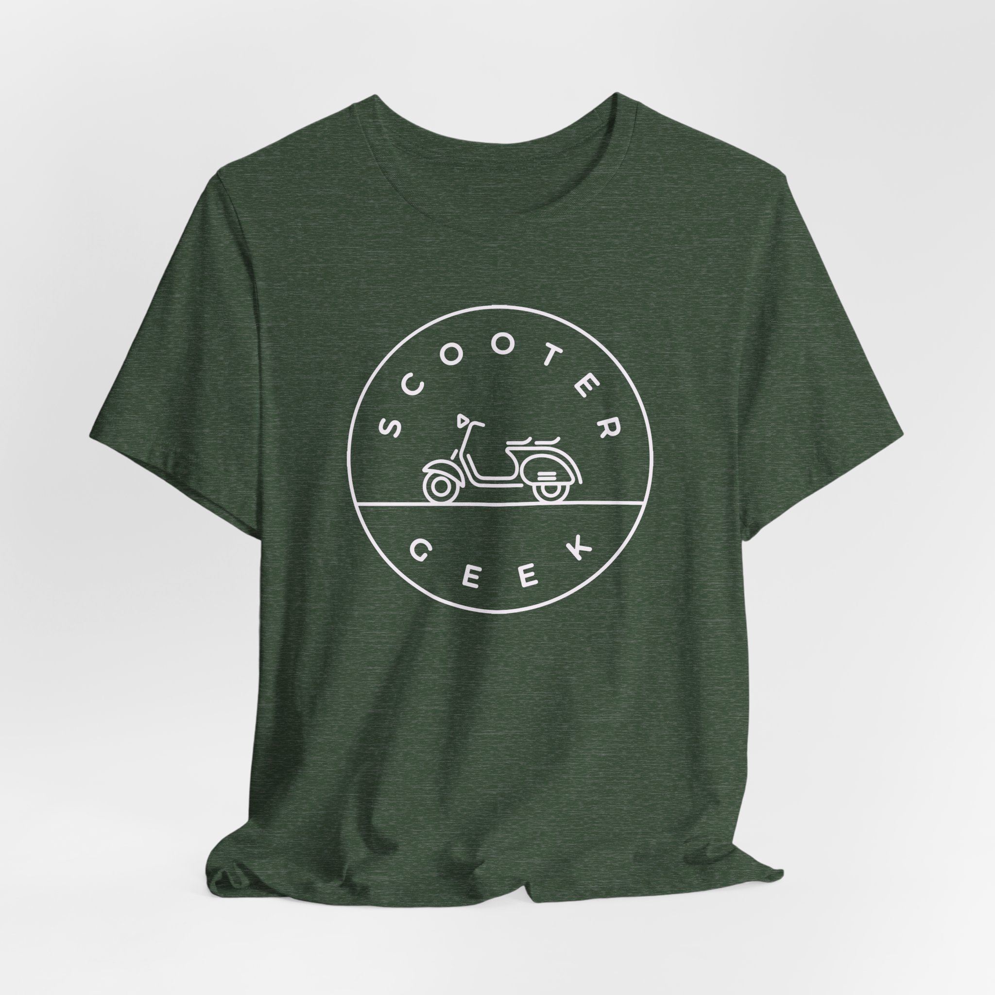 Vespa - Scooter Geek Unisex Jersey Short Sleeve T-Shirt - Image 48