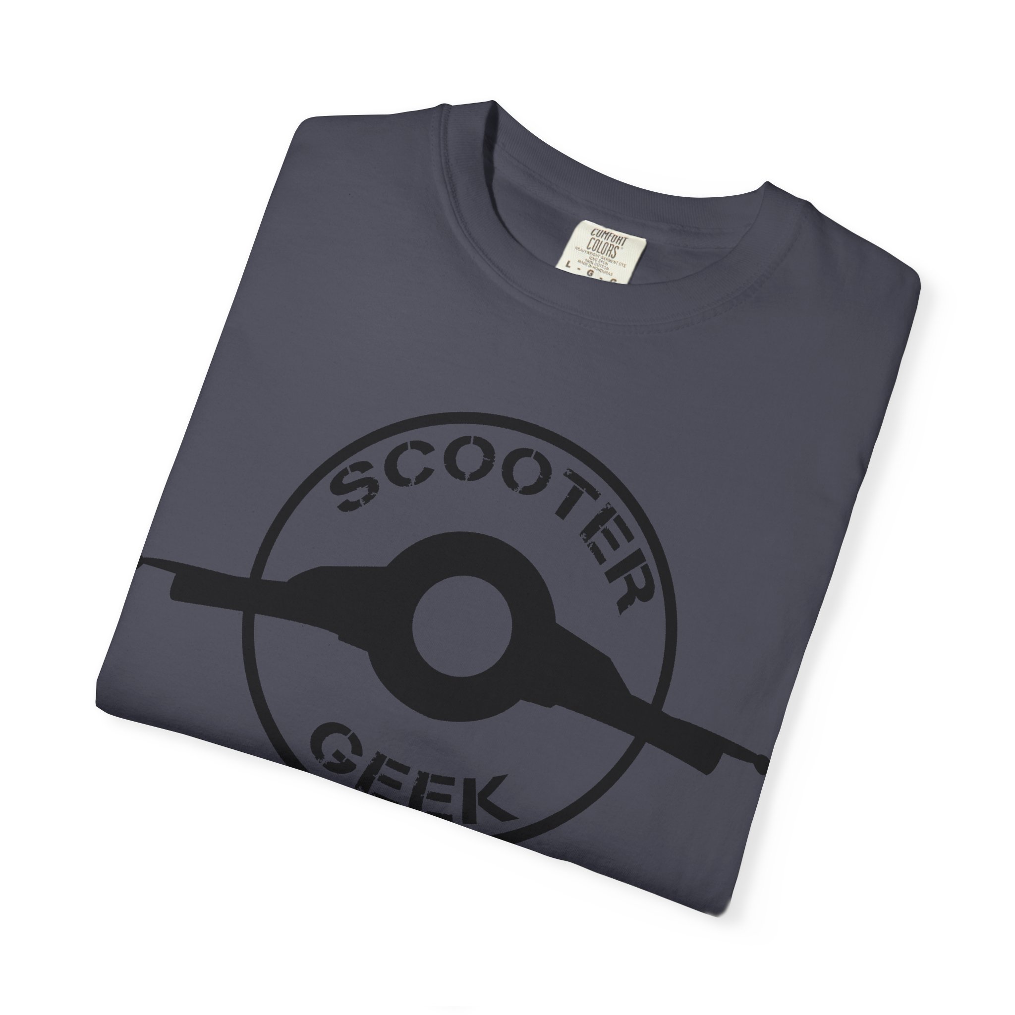 Scooter Geek T-Shirt — Vintage Scooter Helmet Logo Tee - Image 35