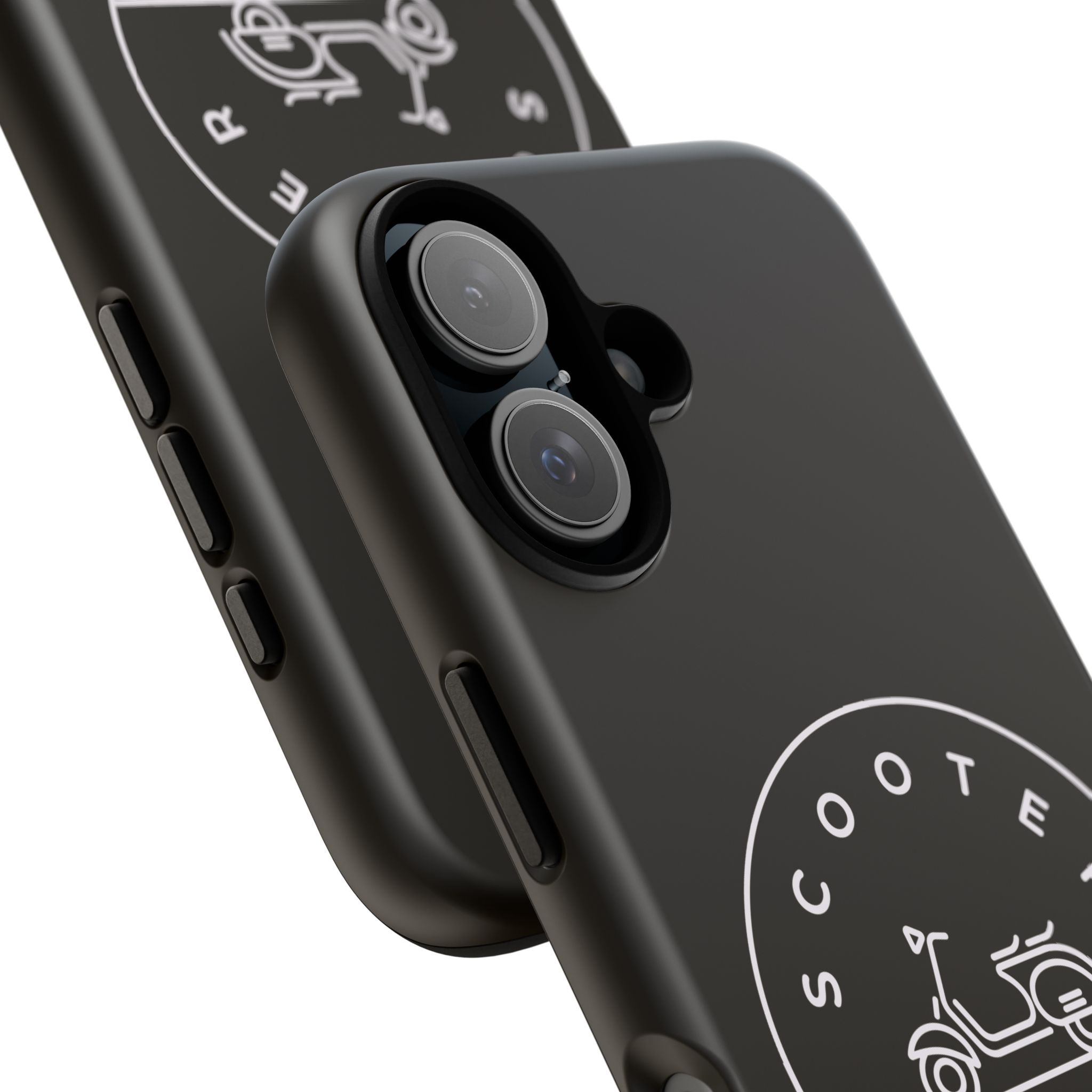 Phone Case — Scooter Geek Retro Scooter Logo Tough Case - Image 6
