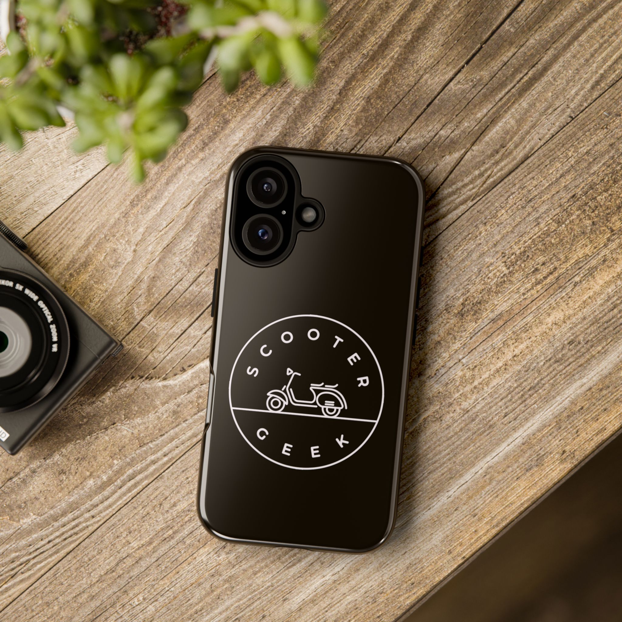 Phone Case — Scooter Geek Retro Scooter Logo Tough Case - Image 4