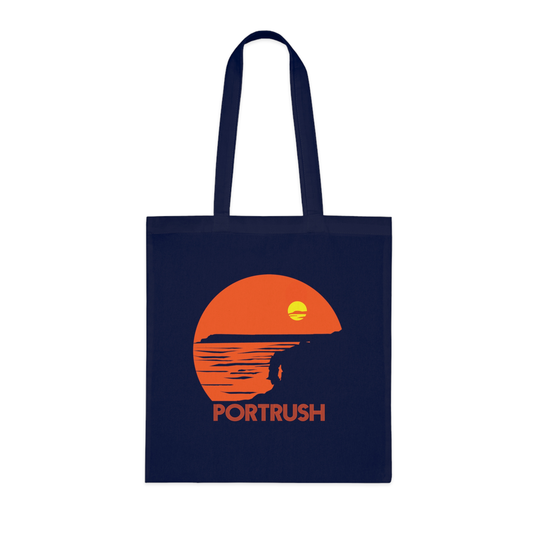 Portrush Sunrise Cotton Tote — Beach Sunset Graphic Tote Bag - Image 12