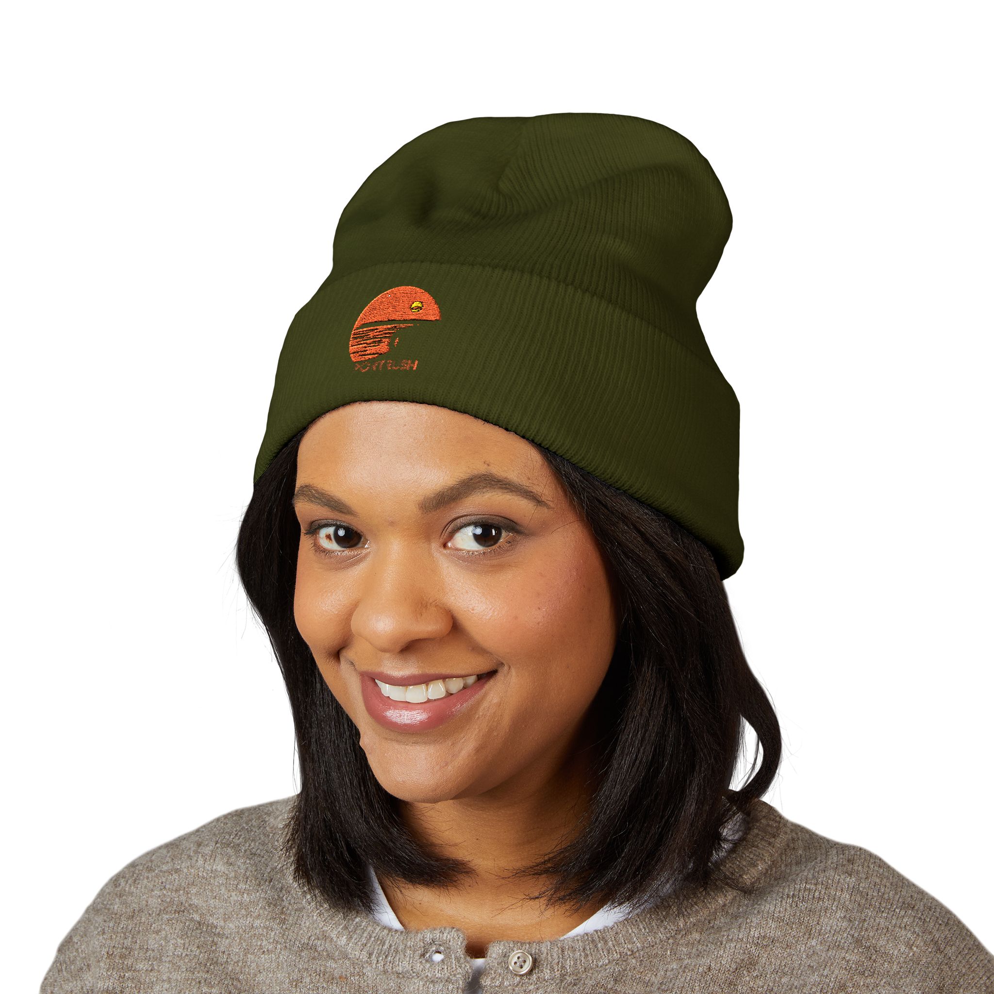 Embroidered Portrush Sunrise Beanie - Image 3