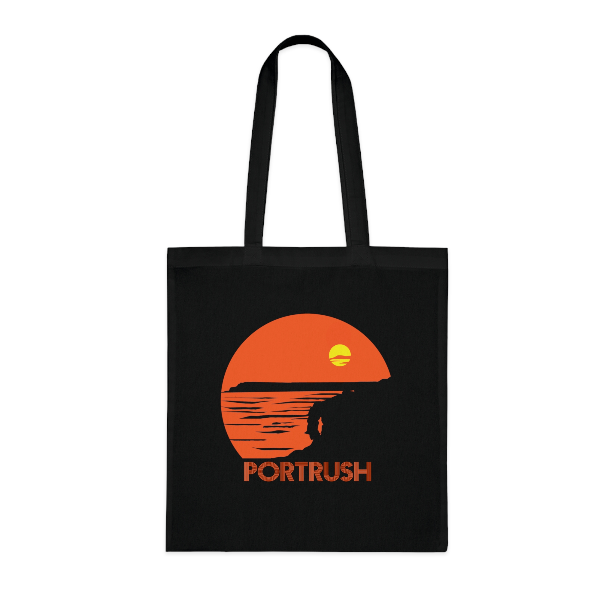 Portrush Sunrise Cotton Tote — Beach Sunset Graphic Tote Bag - Image 16