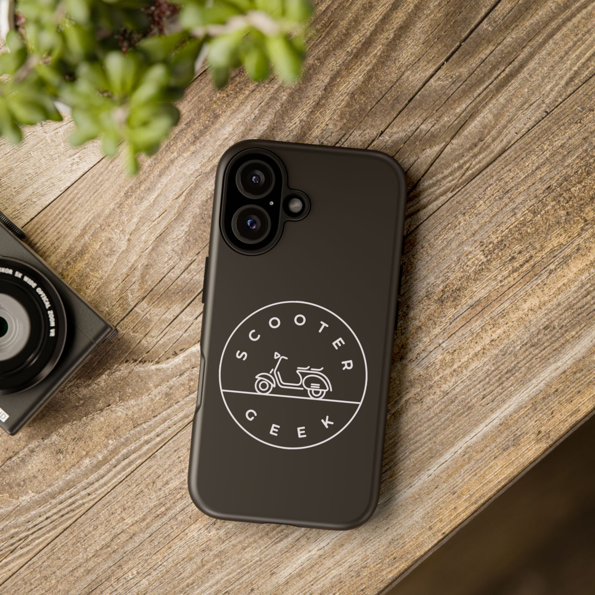 Phone Case — Scooter Geek Retro Scooter Logo Tough Case - Image 8