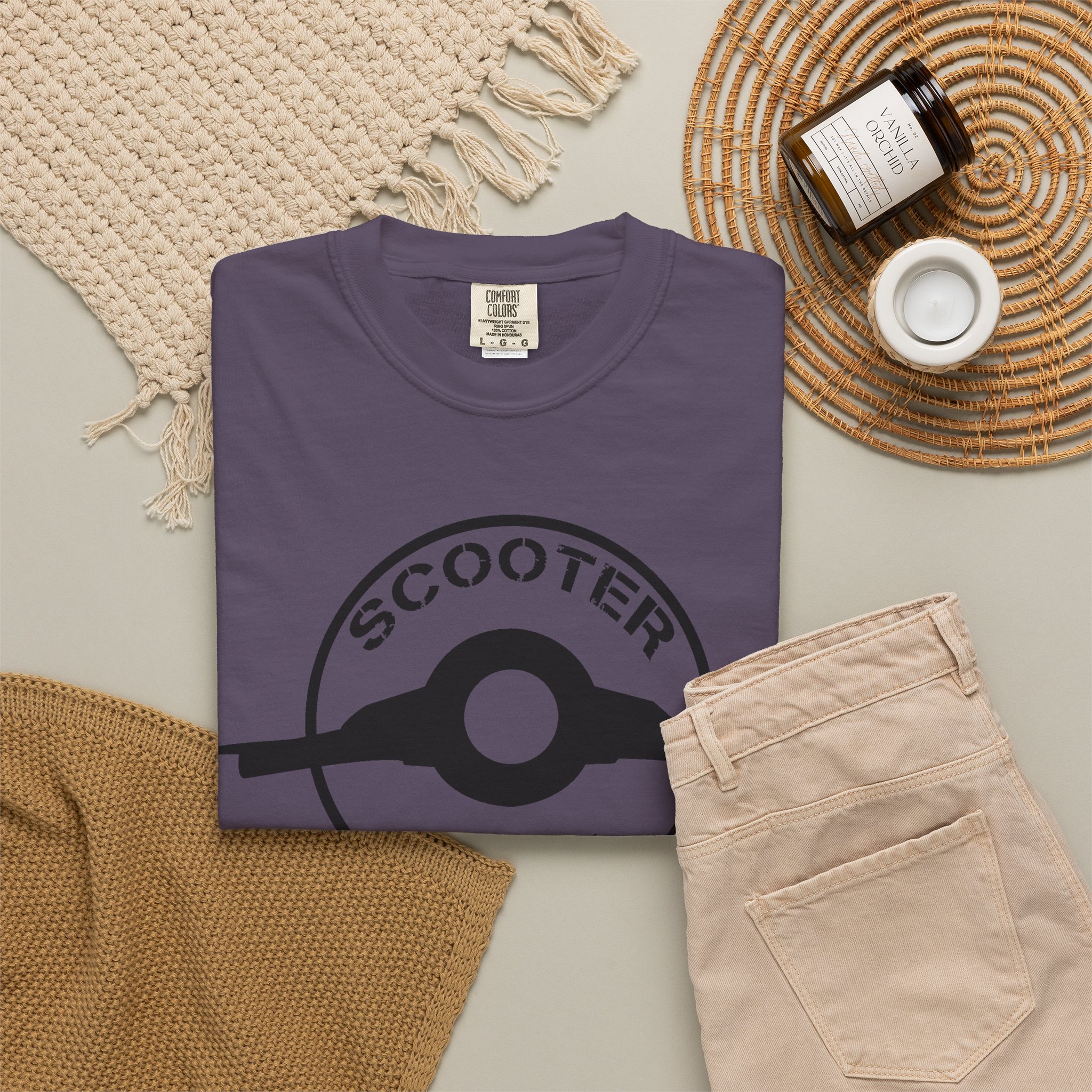 Scooter Geek T-Shirt — Vintage Scooter Helmet Logo Tee - Image 40
