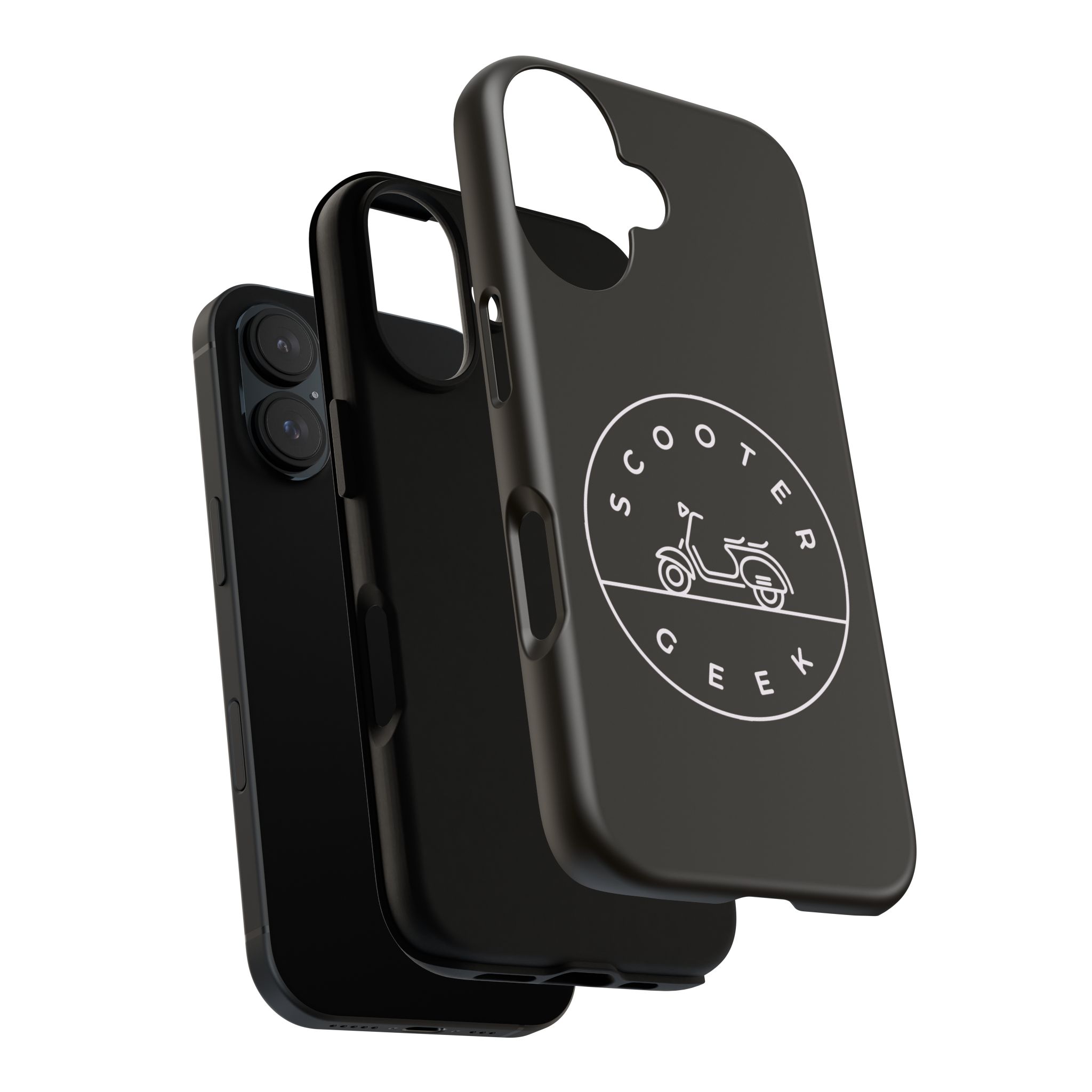 Phone Case — Scooter Geek Retro Scooter Logo Tough Case - Image 7