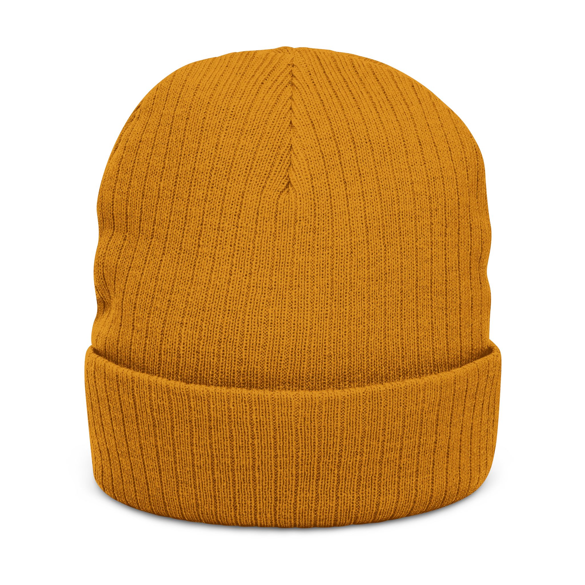 Embroidered 'Coastal Vibes' Ribbed Knit Beanie — Cozy Black Winter Hat - Image 6