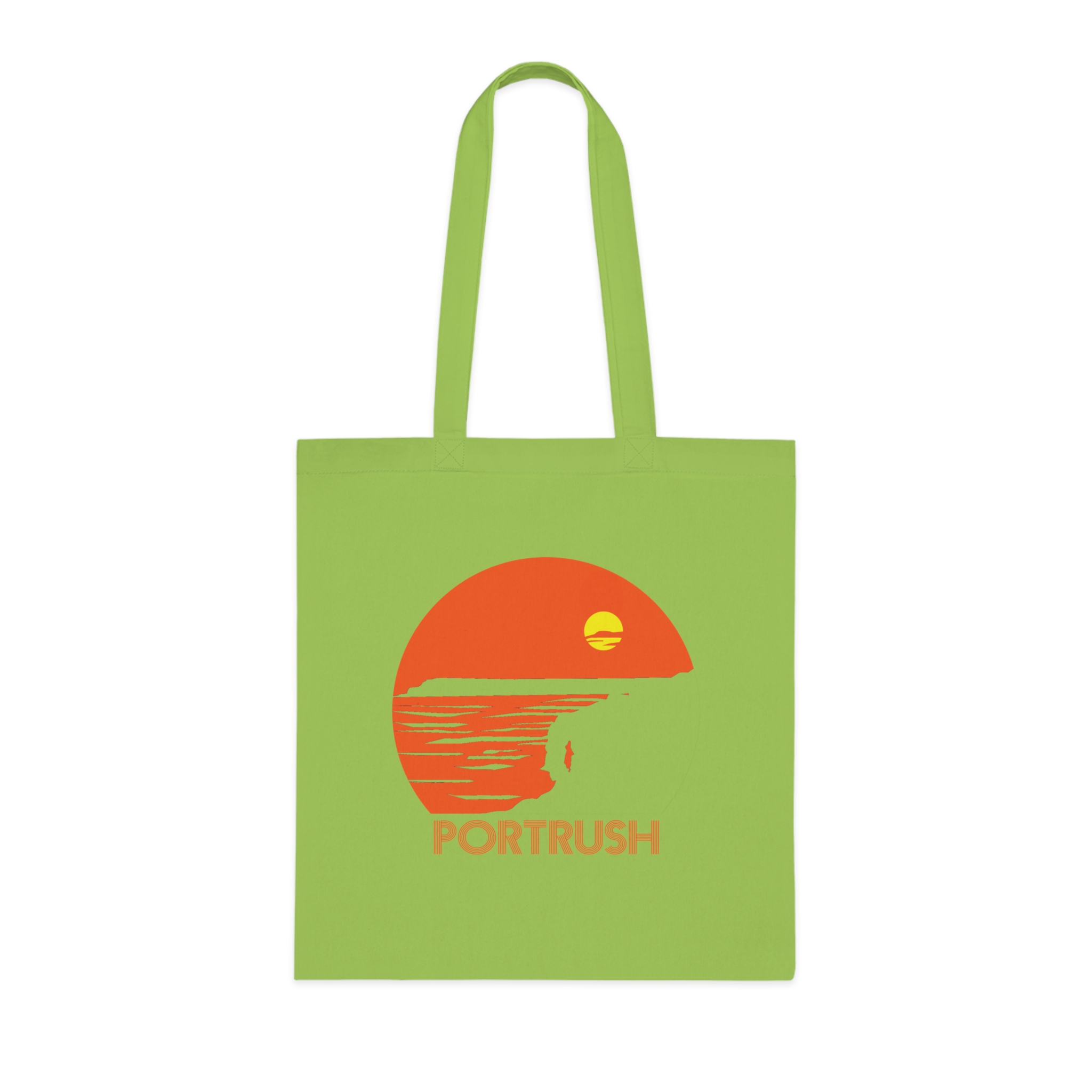 Portrush Sunrise Cotton Tote — Beach Sunset Graphic Tote Bag - Image 4