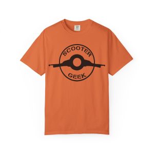 Scooter Geek T-Shirt — Vintage Scooter Helmet Logo Tee