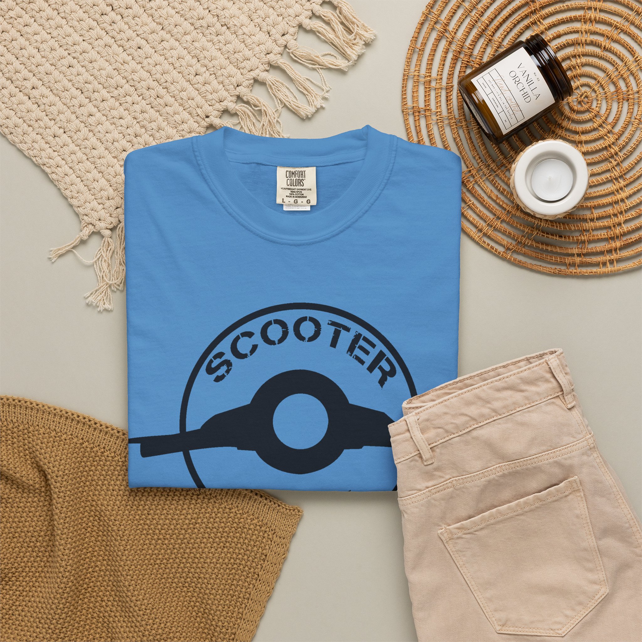 Scooter Geek T-Shirt — Vintage Scooter Helmet Logo Tee - Image 32