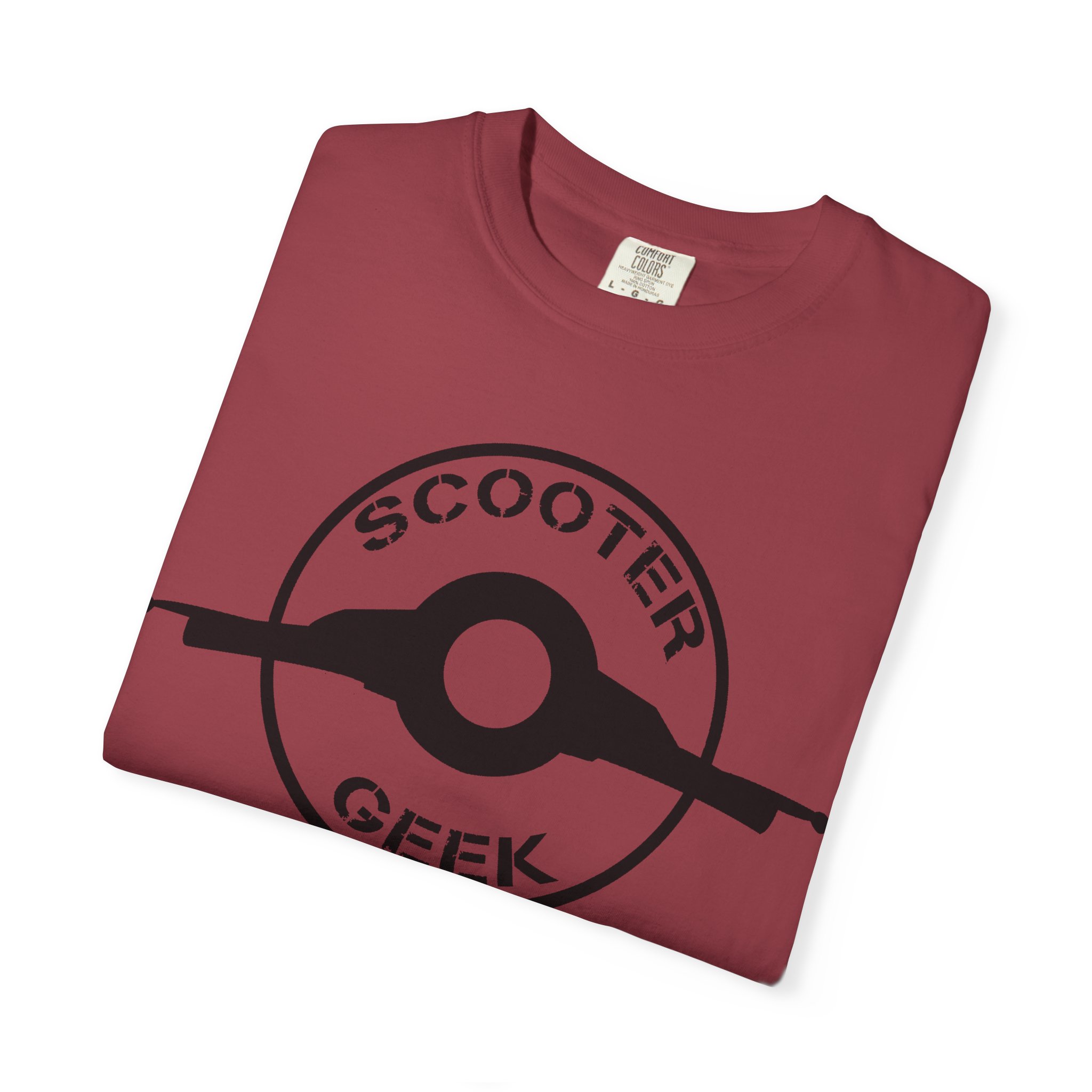Scooter Geek T-Shirt — Vintage Scooter Helmet Logo Tee - Image 47
