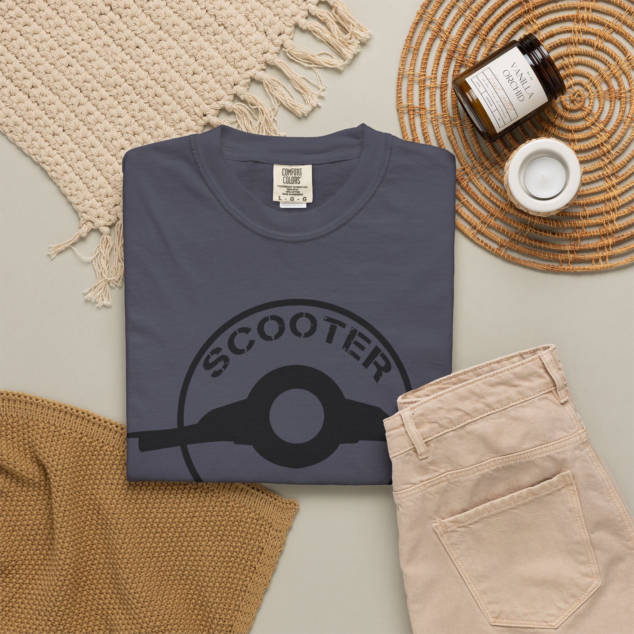 Scooter Geek T-Shirt — Vintage Scooter Helmet Logo Tee - Image 36