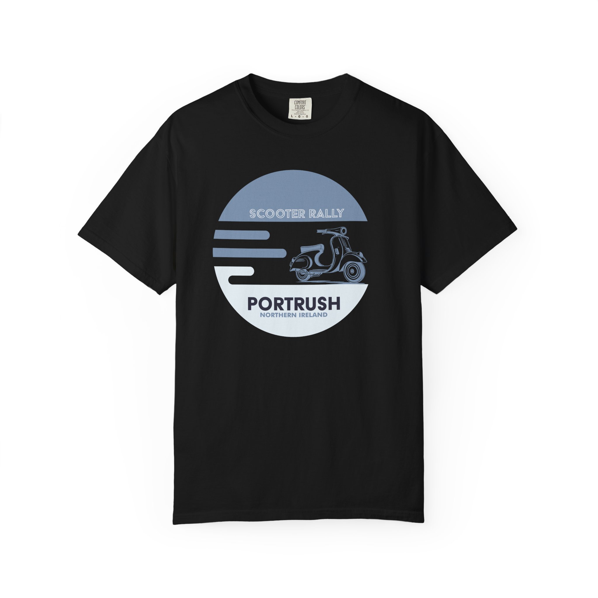 Portrush Scooter Rally T‑Shirt – Vintage Coastal Vespa Tee - Image 17
